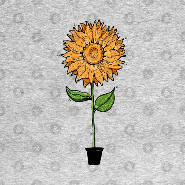 Cute Sunflower Plant by PrintablesPassions